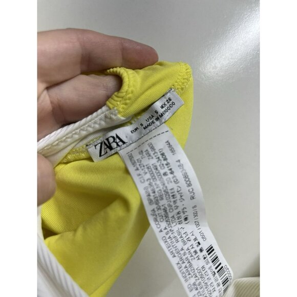 Zara NEW One Piece Colorblock Swimwear Size Small - Picture 7 of 9